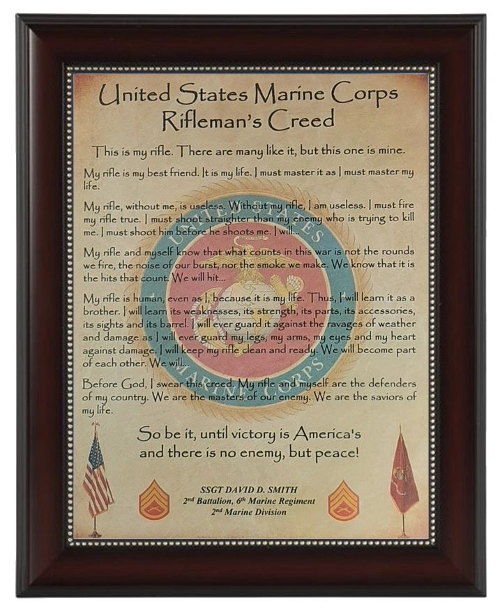 Marine Corps Rifle Creed Printable
